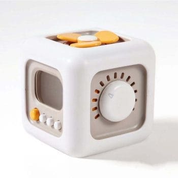 MIMU 6 in 1 Montessori Cube Toy Busy Toddler Sensory Baby Travel Toys for 1 year to 3 Years Kids Gift
