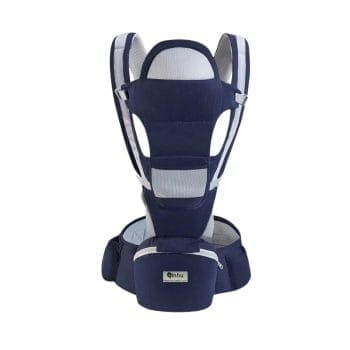 Qinhu Ergonomic Baby Infant Carrier For Travel 15-in-1 With Hip Seat and Storage Bag Infant 3-48 Months - Blue Color