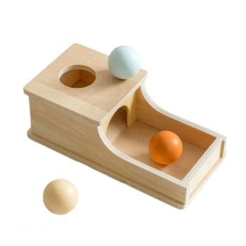 MIMU Montessori Wooden Ball Target Box Toys Sensory Developement Toys for Babies and Kids