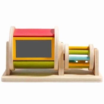 2-in-1 Wooden Spinning Drum
