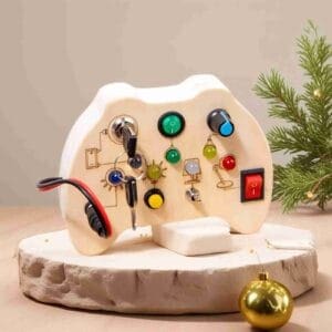 Montessori Busy Board with LED Light Switch