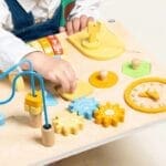 8-in-1 Montessori Wooden Busy Board (4)