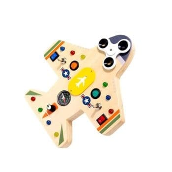 Montessori aeroplane busy board