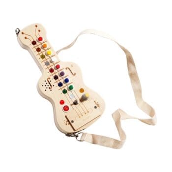 Wooden guitar busy board