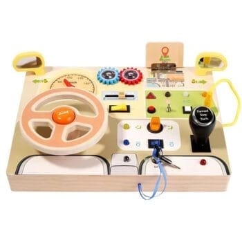 personalised steering wheel busy board for 1 year old