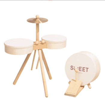 Wooden Kids Drum Set